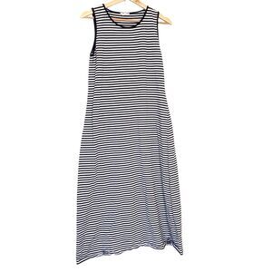 Accessorize London Black & White Checked Maxi Dress Size Small Sleeveless